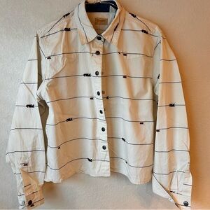 Wrangler cropped snap shirt